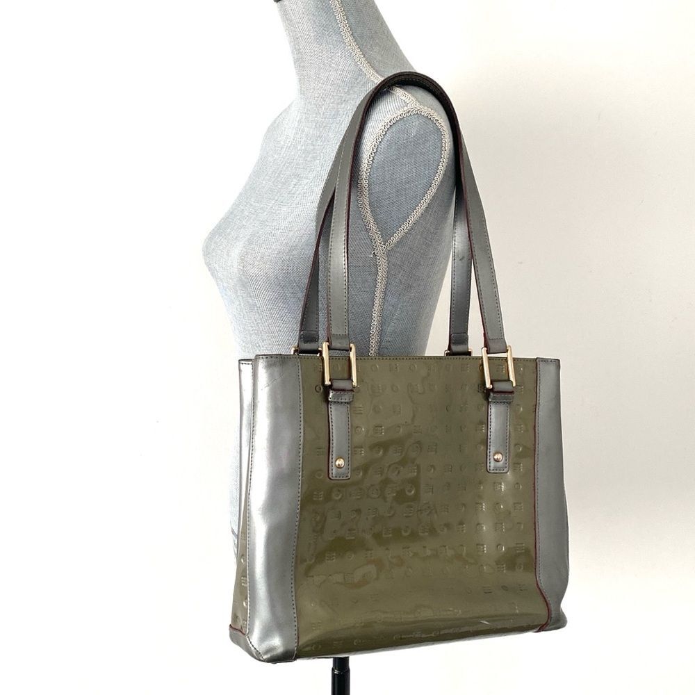 Arcadia patent leather signature tote shoulder bag Chic Designer Vacation Daily